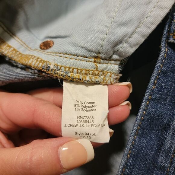 J. Crew Matchstick Jeans Dark Wash Sz 25 Regular - Picture 5 of 5